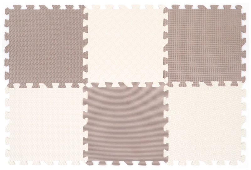 Коврик пазл серый