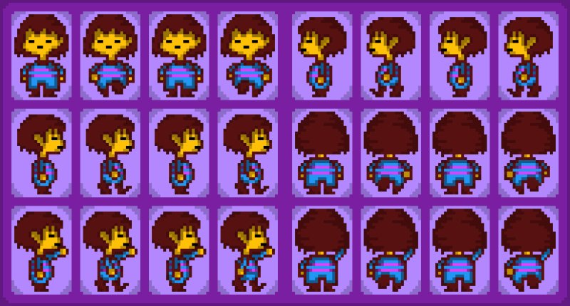 Спрайты ходьбы Фриск