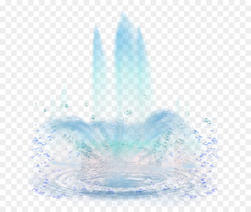 Фонтан на белом фоне