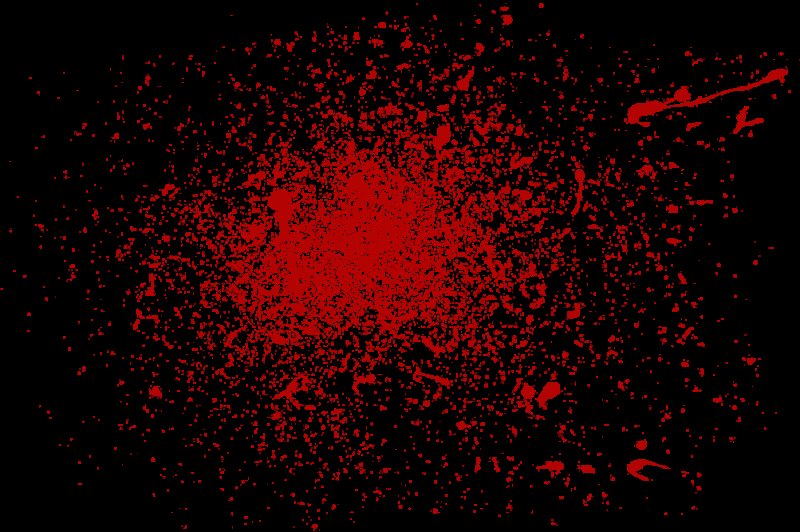 Кровавое пятно на белом фоне