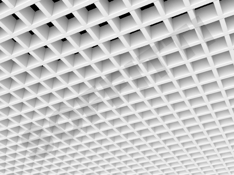 Грильято потолок 50х300 бежевый