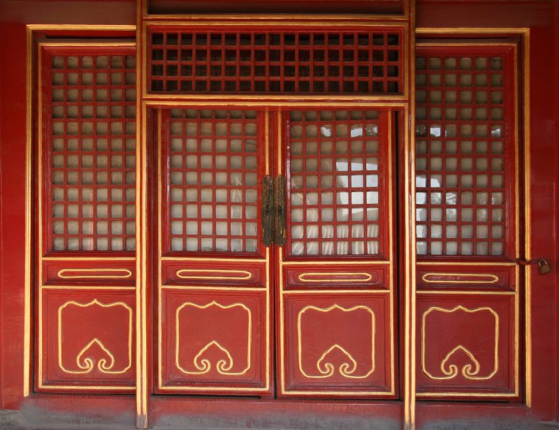 Китайская дверь традиционная