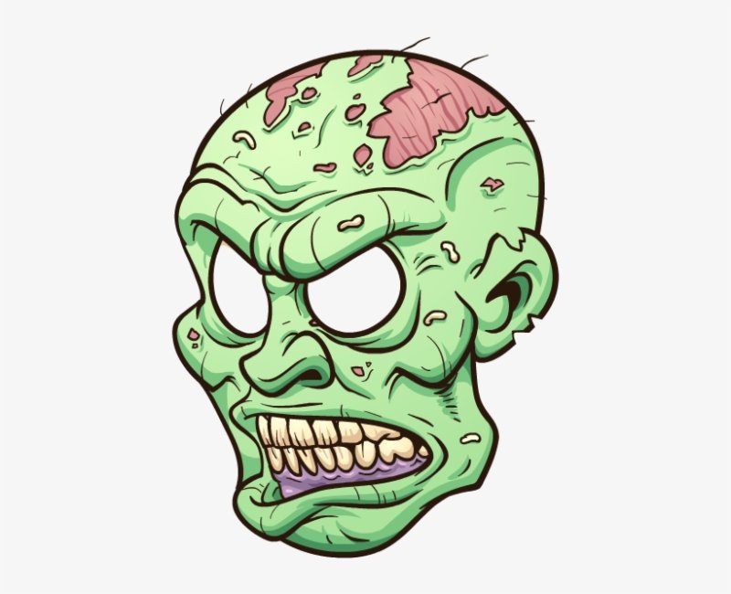 Голова зомби из растения против зомби