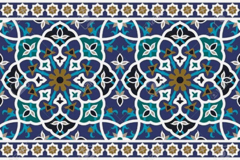 Восточный узор Самарканд вектор