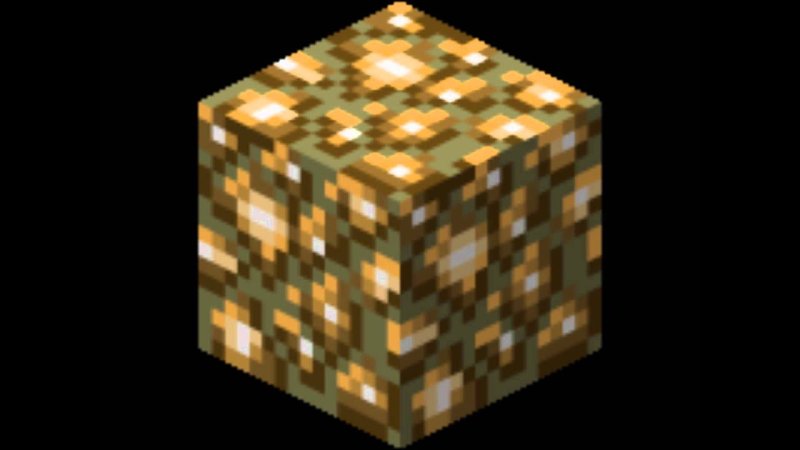 Блок СВЕТОКАМНЯ В майнкрафт