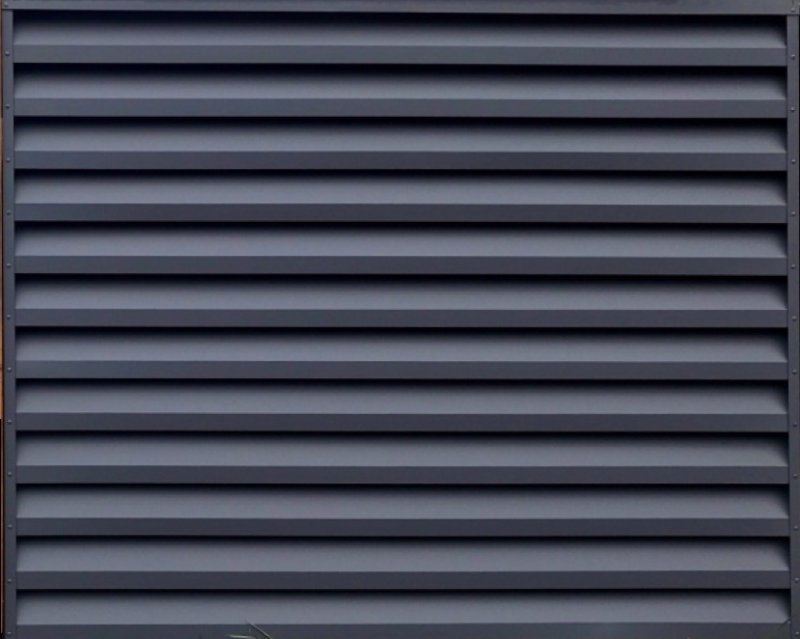 Забор жалюзи рал 7024