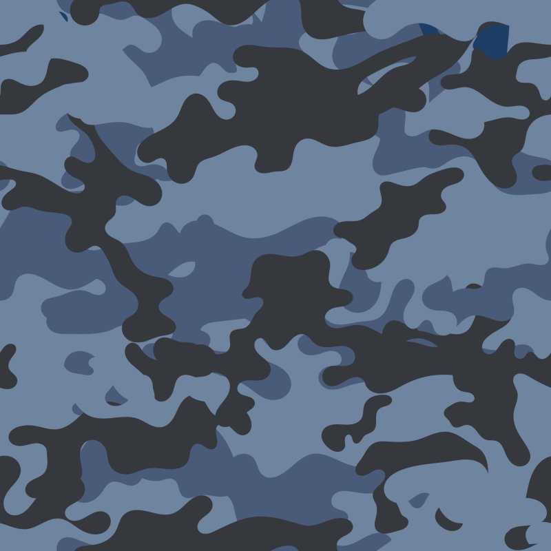 Синий камуфляж