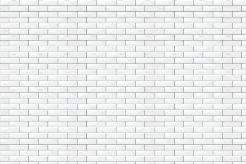 Белый кирпич печать