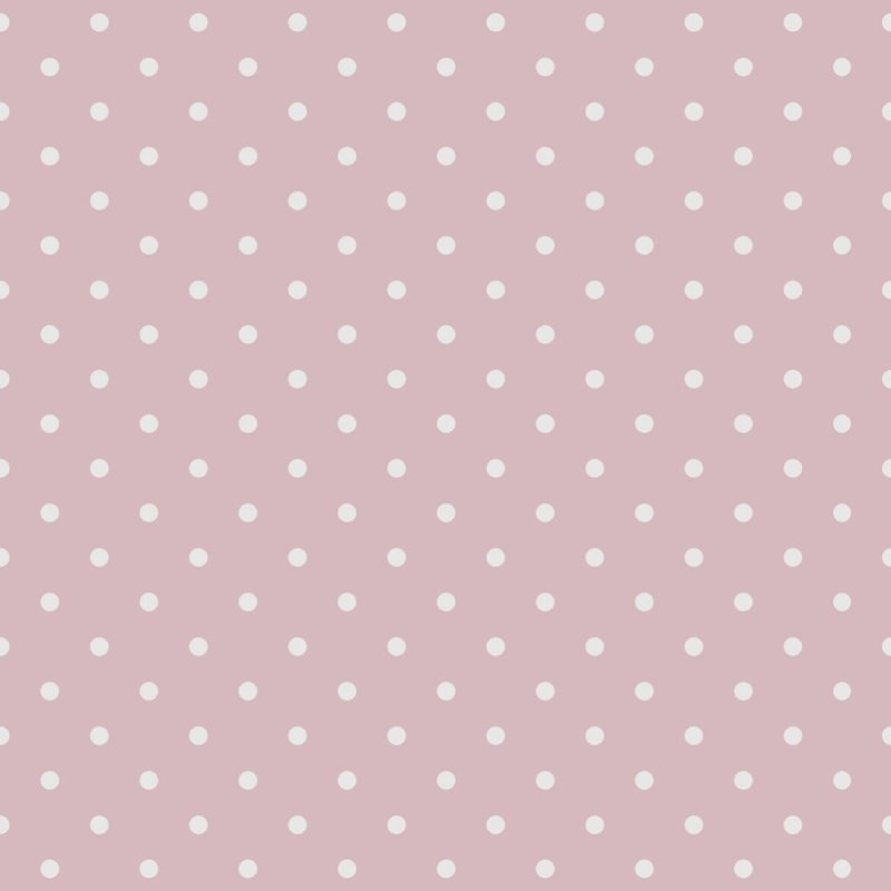 Ткань розовая в горошек