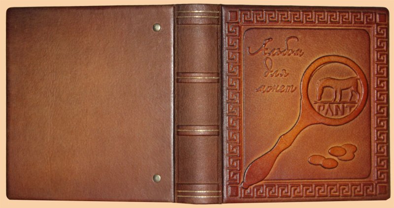 Красивый кожаный фотоальбом