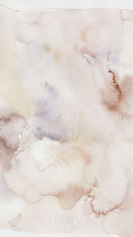 Акварельные разводы бежевые