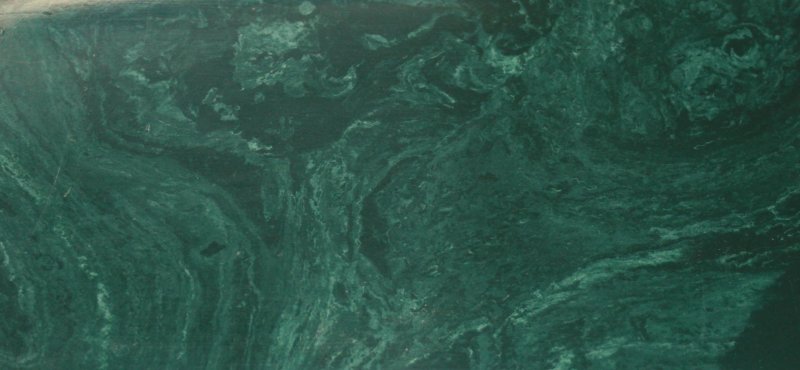 Мрамор зеленый малахит