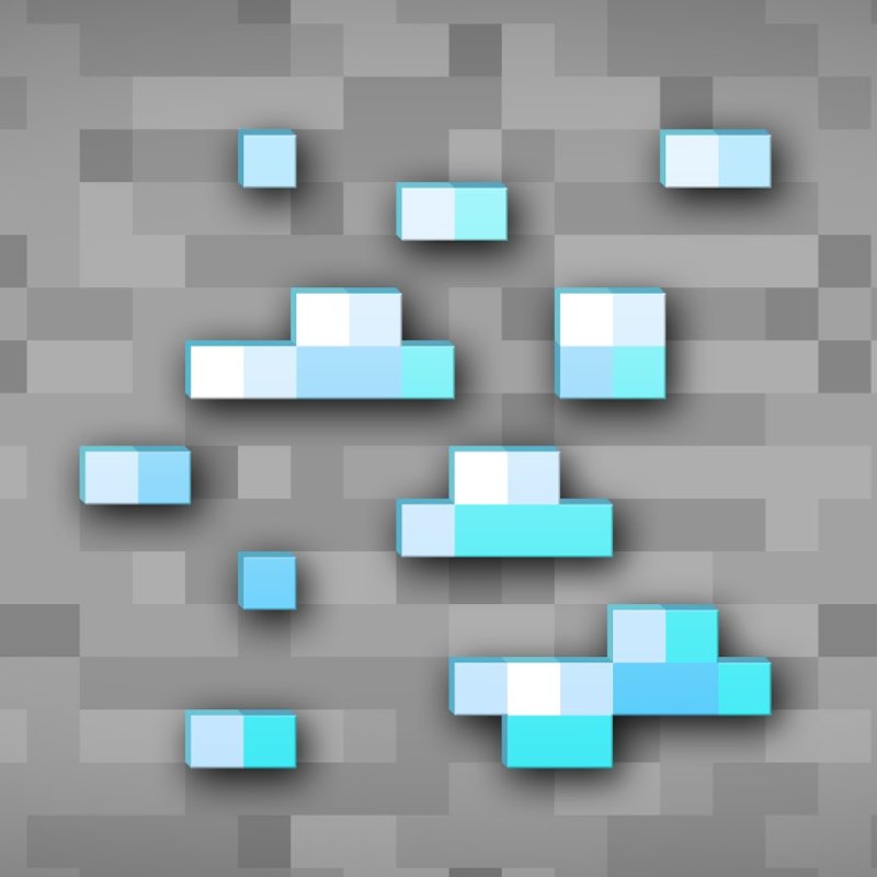 Minecraft алмазная руда
