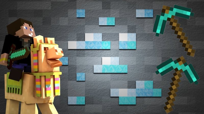 Алмазная руда майнкрафт блок