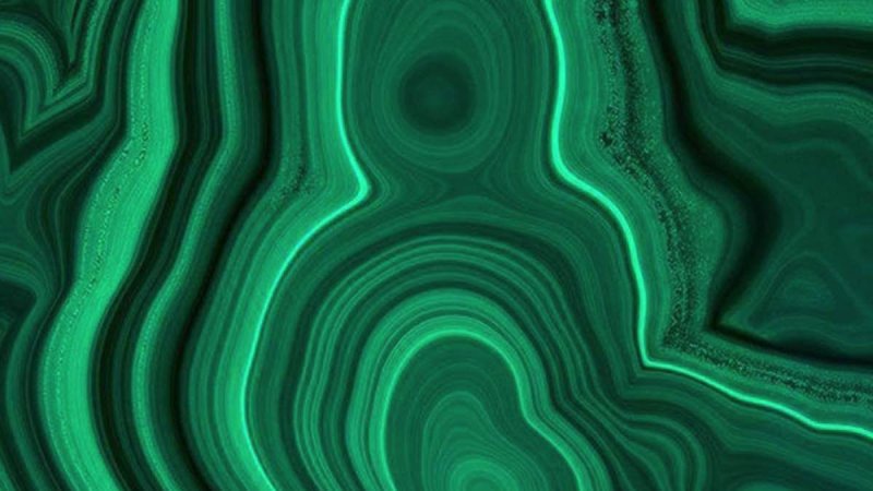 Малахит срез камня