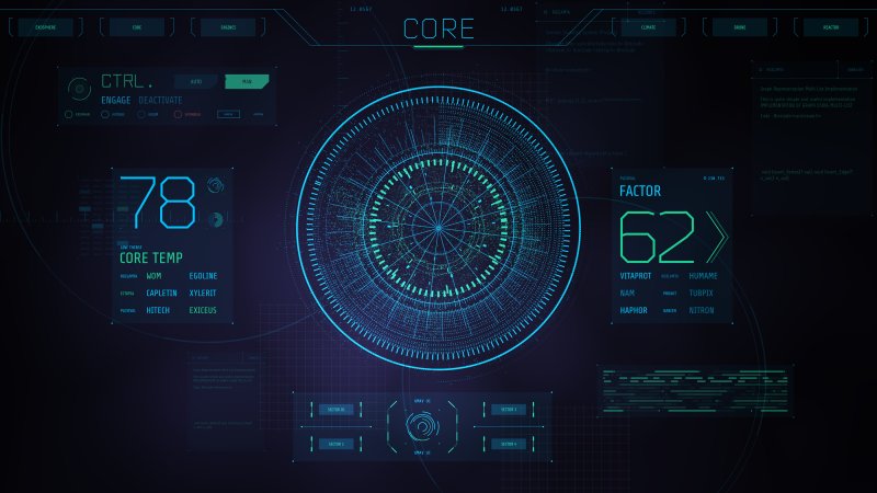 Sci-Fi UI Интерфейс