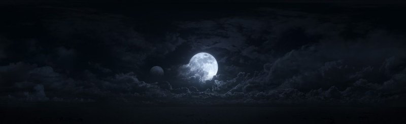 Ночное небо панорама