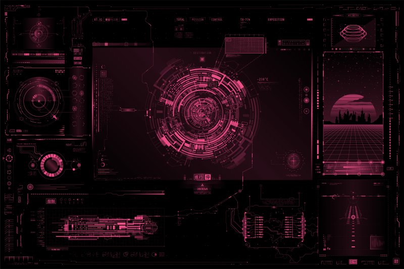 Киберпанк Интерфейс