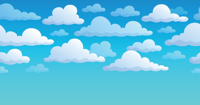 Небо мультяшное