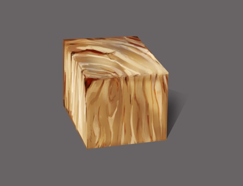 Дерево материал куб