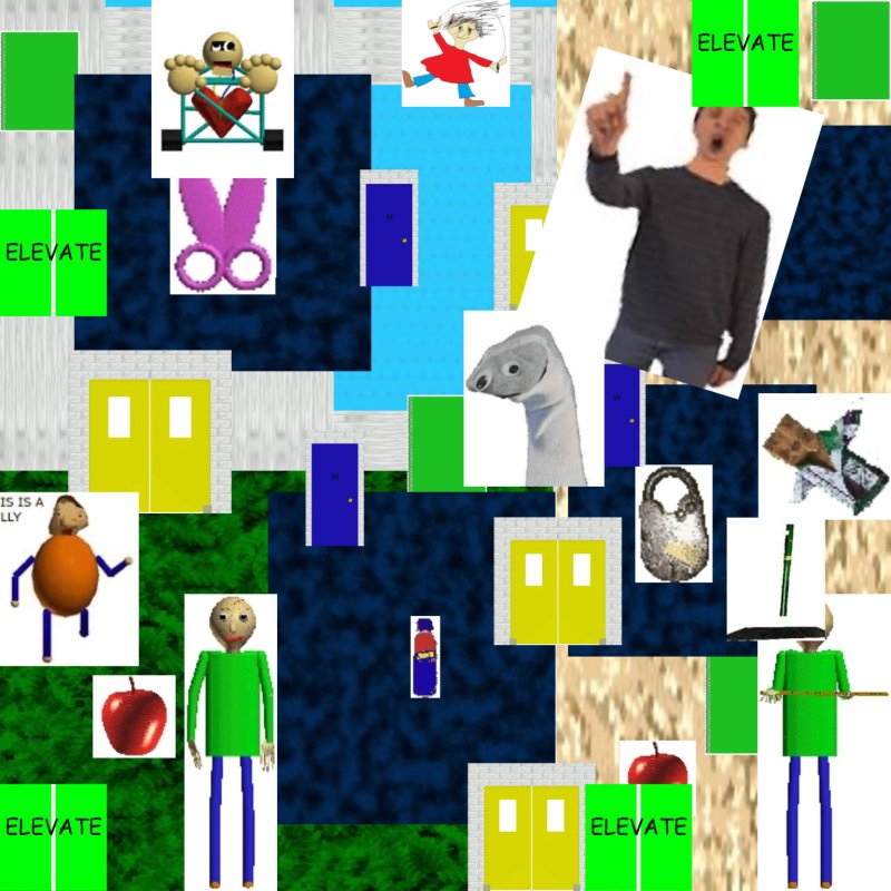 Карта игры БАЛДИ