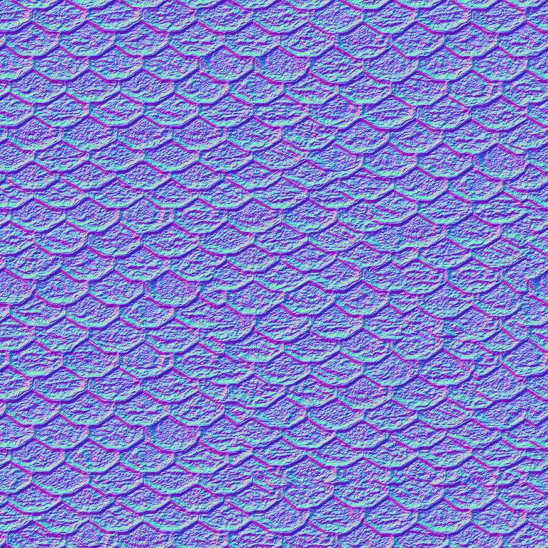 Normal Map чешуя