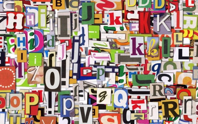 Абстракция буквы