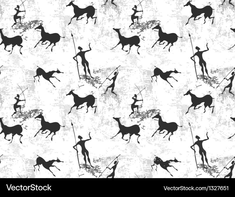 Наскальная живопись стилизация