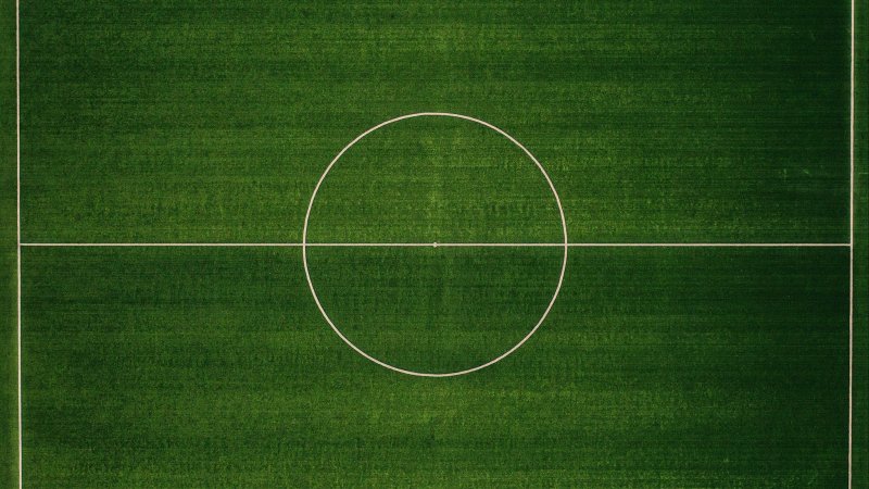 Поле вид сверху