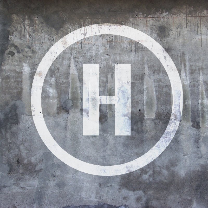 Вертолетная площадка сверху