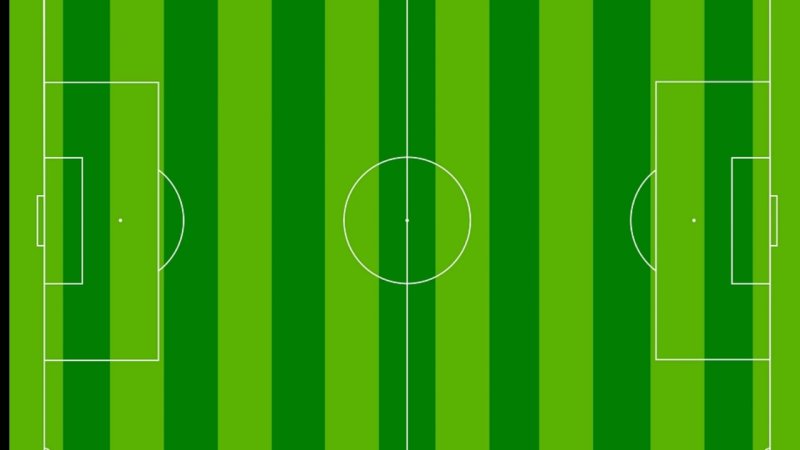 Футбольное поле вид с ферху