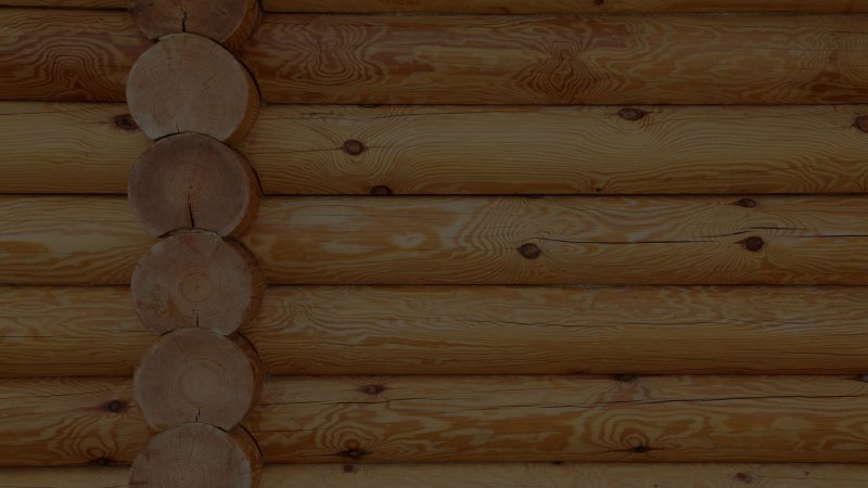 Стена из бревен