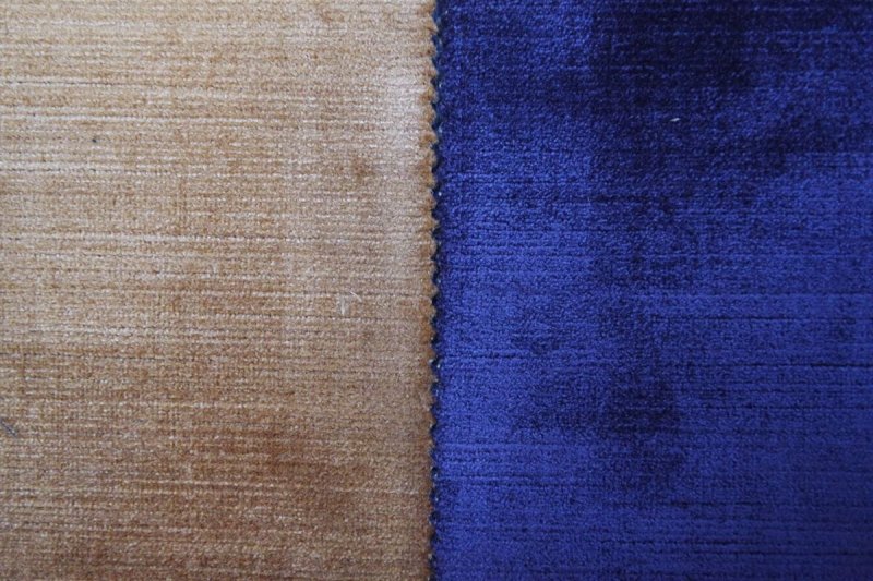 Синий вельвет велюр