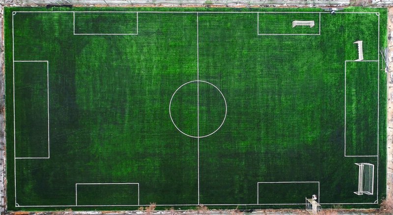 Футбольное поле свид сверху