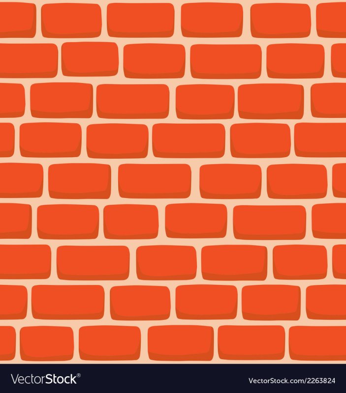 Кирпичная стена мультяшная