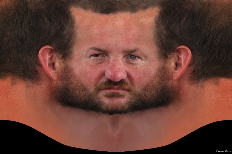 Текстура лица человека