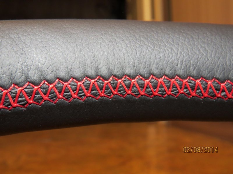 Шов для сшивания оплетки руля