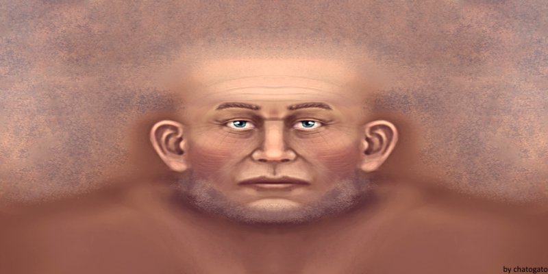 Текстура лица человека