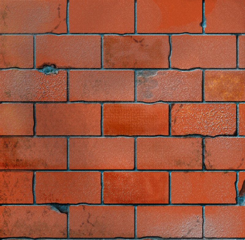 Стена из кирпича