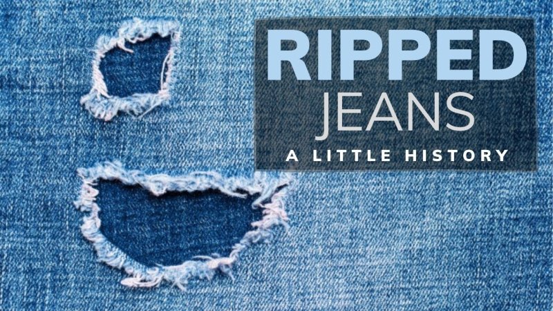 Фактура рваной джинсы