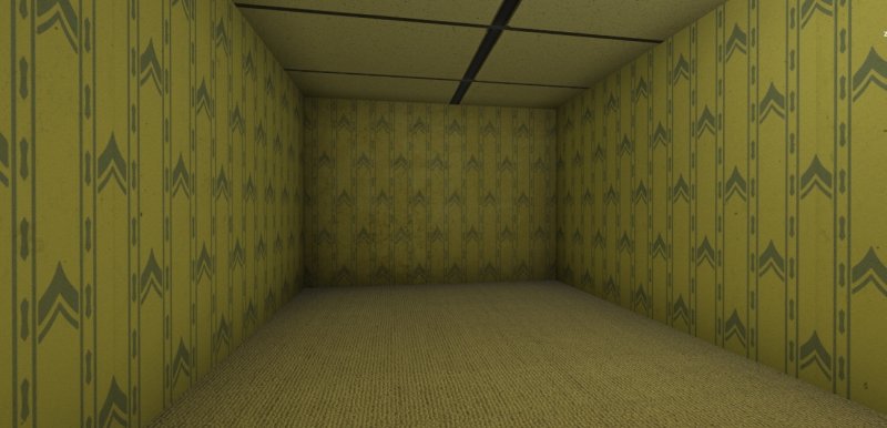 Стена из backrooms