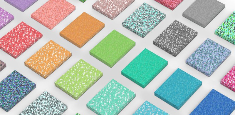 Переработанный пластик материал