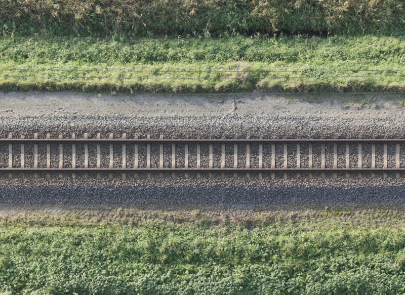 Железная дорога вид сверху