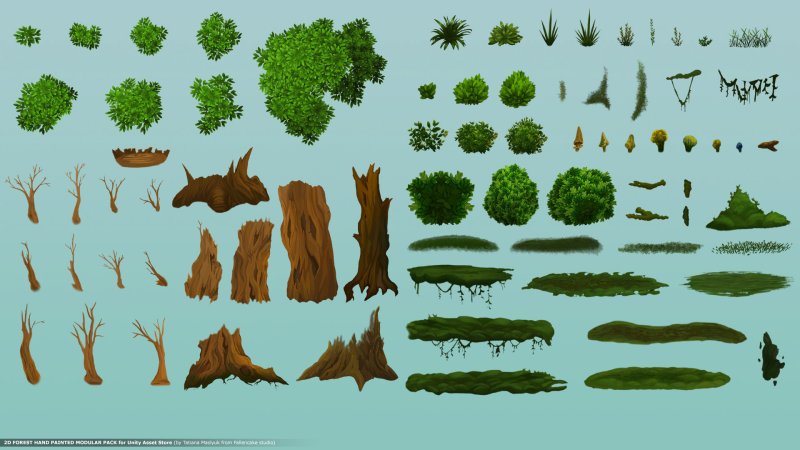 Спрайт 2д лес