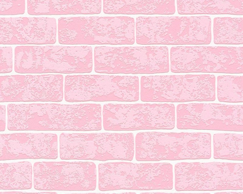 Розовая кирпичная стена