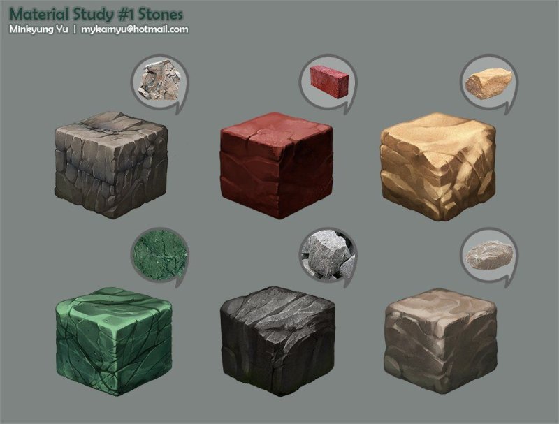 Текстура камня нарисованная