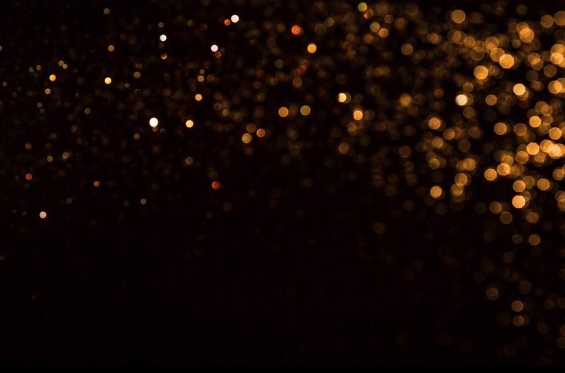Мелкое боке на черном фоне