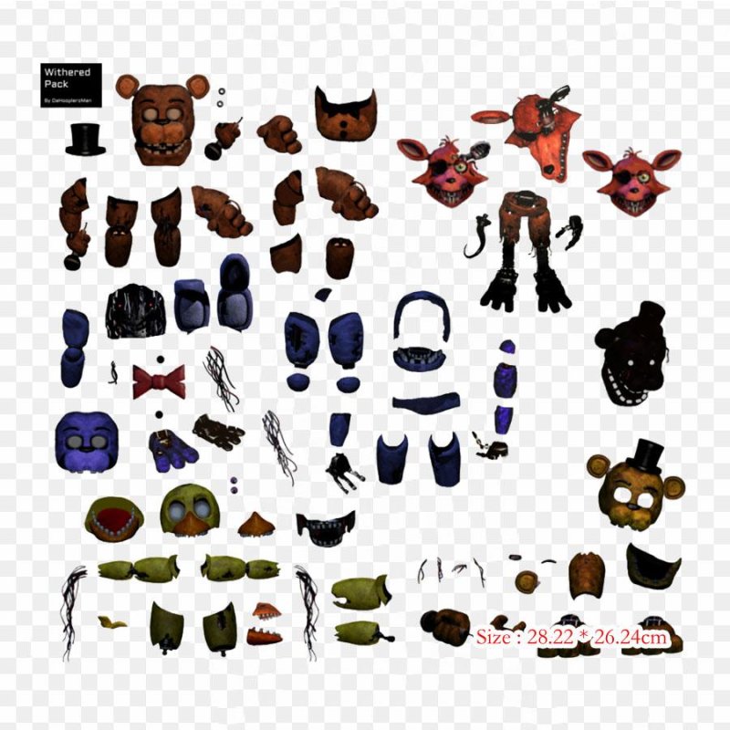 Детали АНИМАТРОНИКОВ из ФНАФ 2