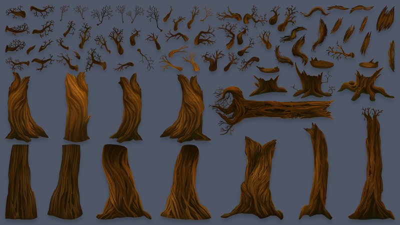 Дерево 2d Sprite