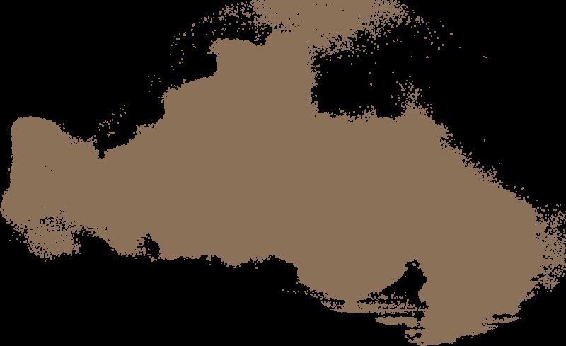 Облако пыли на прозрачном фоне